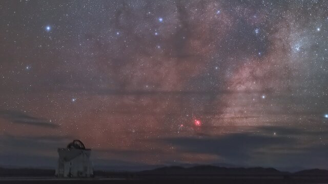 Stars above the VLT