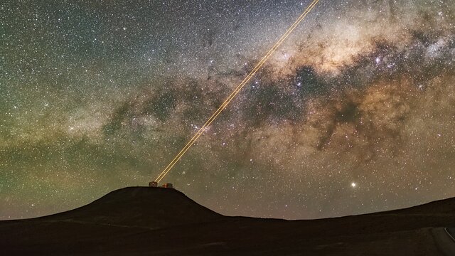 Laser light at the VLT