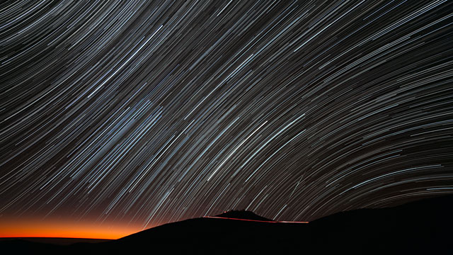 Star trails at Paranal