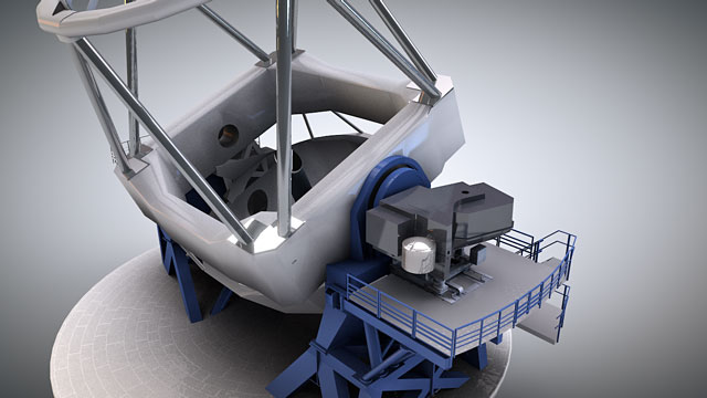 Cutaway animation of the SPHERE instrument on the VLT