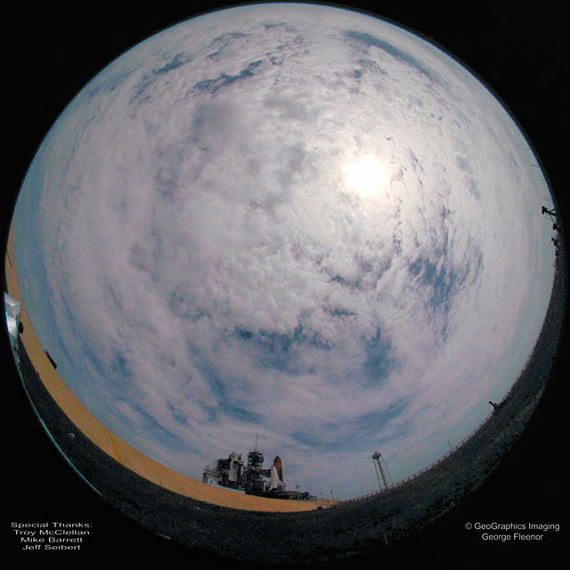 STS-135 fulldome launch