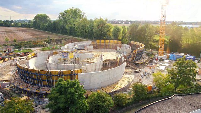 Time-lapse van de bouw van het ESO Supernova Planetarium en Bezoekerscentrum