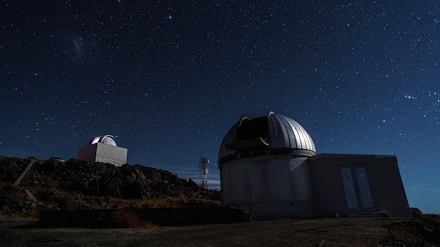 The TRAPPIST telescope in its dome at La Silla