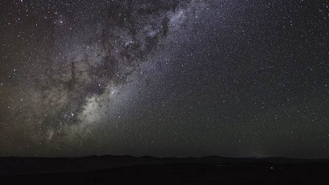 Night sky revealed over Paranal