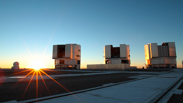 Sunset View of the VLT Platform