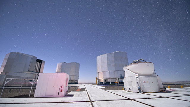 Rotating domes at the VLT