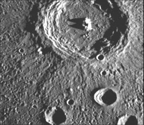 Mariner 10 photo of Mercury's surface