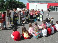 Young spectators in Reckange/Mess (Luxembourg)