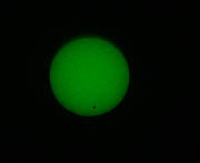 Venus Transit through Welding Glass