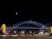 Venus and the Moon above Sydney