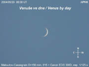 Venus' Very Slim Crescent