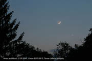 Venus and the Moon