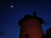 Mars, Venus and the Moon