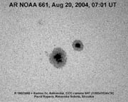 Solar Active Region AR 0661