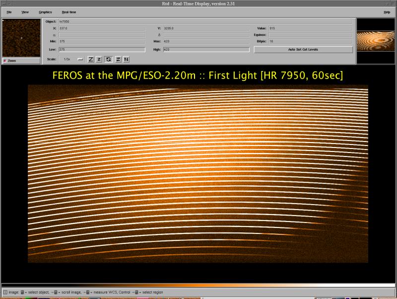 FirstLight at MPG/ESO-2.20m