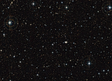 Part of a CFHT image of the COSMOS field
